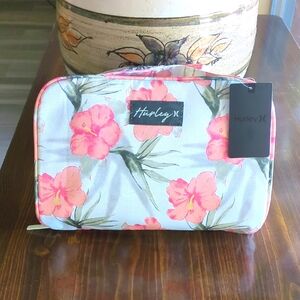 Hurley Floral Cosmetic Bag